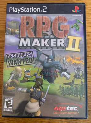RPG Maker II (Sony PlayStation 2, 2003) w/ Case No Manual