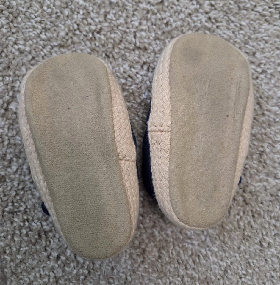 Kate Spade Baby Girl 9-12m Sandals Shoes Denim & Gold - Image 4 of 4