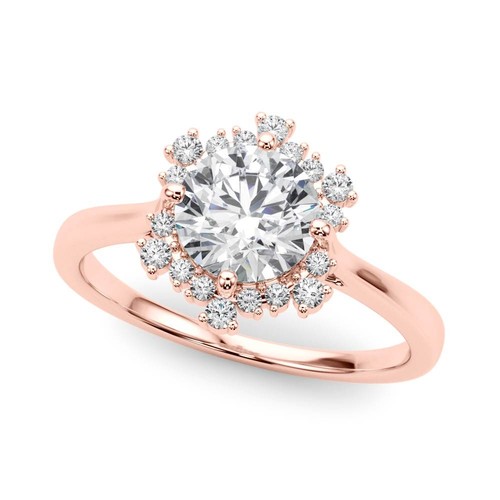 DE/VS 2.00 CT Lab-Grown Diamond Halo Engagement Ring in Platinum UK Hallmarked - Picture 28 of 29