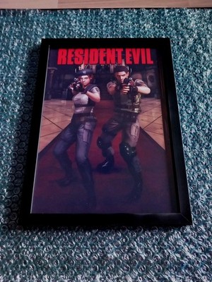Resident Evil 1 Remake Print Poster Bild im Rahmen mit Glasscheibe! NEU!
