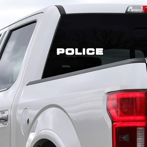 5 PIEZAS Calcomanía Adhesiva de Policía - 5" x 2" Vinilo Aplicación de la Ley Coche Ventana Parachoques - Imagen 2 de 4