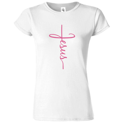 T-shirt Gesù Croce Donna Fede Cristiano Religiosa Bibbia Cristo Chiesa Maglietta Nuova - Foto 12 di 36