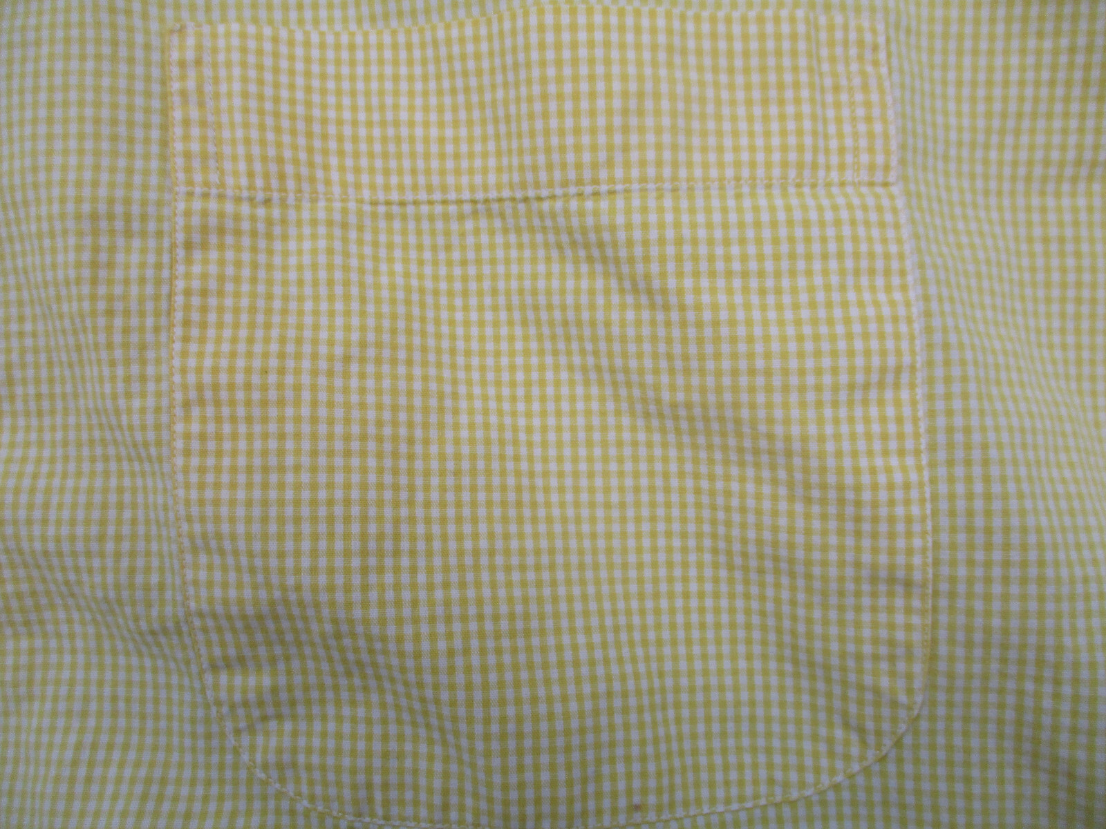 Gitman Bros Shirt Mens Large Yellow White Check S… - image 3