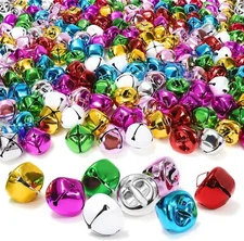 120 Pcs Colorful Jingle Bells Craft Bells for Christmas Party Favors Pets