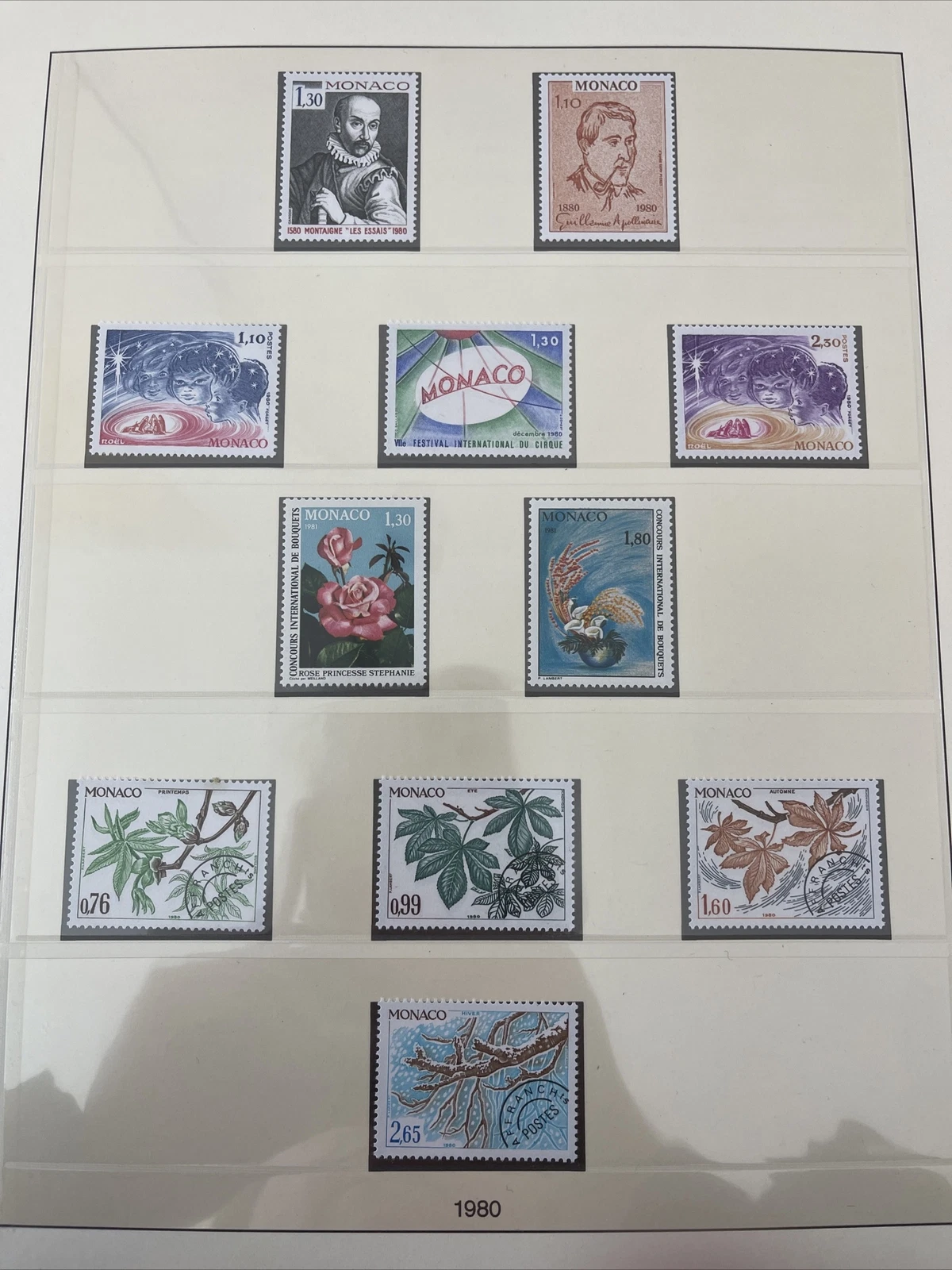 Timbres Monaco Neuf Lindner No.186 1980 Page 89