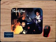 PRINCE PURPLE RAIN MOTORCYCLE ART CUSTOM MOUSE PAD DESK MAT HOME OFFICE GIFT