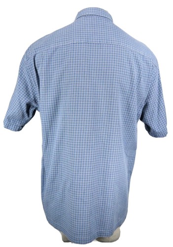 Eddie Bauer Men's Size M Blue Plaid Button Front Casual Shirt - Picture 3 of 9