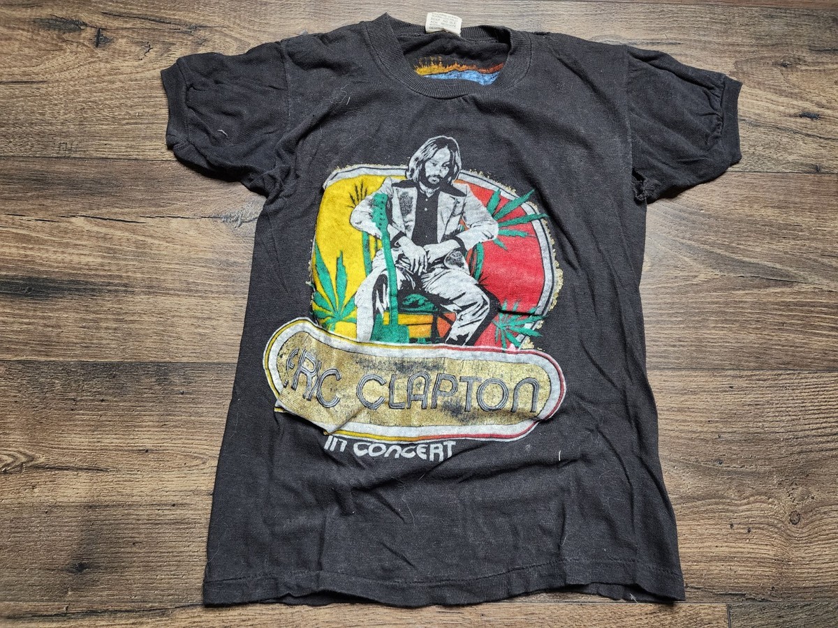 Vintage 70s Eric Clapton And Muddy Waters Tour Concert T Shirt