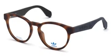 Adidas OR5008 056 Tortoise Round Plastic Optical Eyeglasses Frame 52-18-145 RX