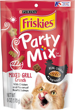 Purina Party Mix Adult Cat Treats - 6 6 Oz. Pouches