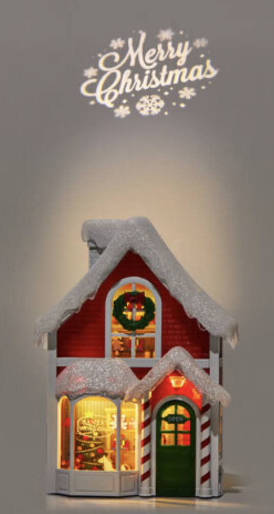 Bath & Body Works Santa’s Workshop Christmas Projector Wallflower Plug-In Light-image