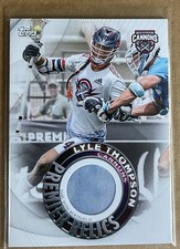 Various 2022 Topps Premier Lacrosse League Relic Jersey Cards U Pick From List