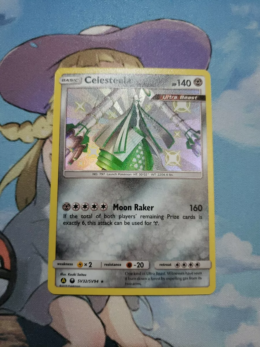 Pokemon Hidden Fates Shiny Rare Celesteela SV32 