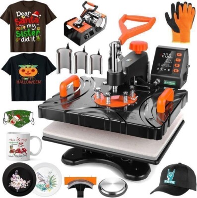 8 in 1 Heat Press Heißpresse 30,5x38cm Transferpresse DIY Sublimationspresse NEU