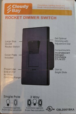Cloudy Bay Rocket Dimmer Switch