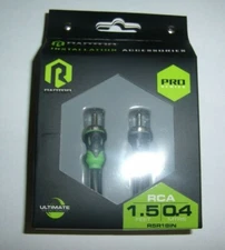 Raptor Pro Series R5R18IN 1.5' RCA Interconnect Dual Twist Audio Cable Amp Wire