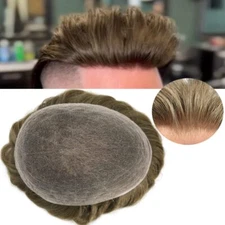 Full Swiss Lace Hair Replacement System For Man Swiss Lace Men Toupee hairpiece