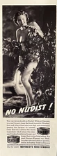 1937 Simoniz Print Ad Car Should Never Go Nudist Auto Wax Vintage Ephemera
