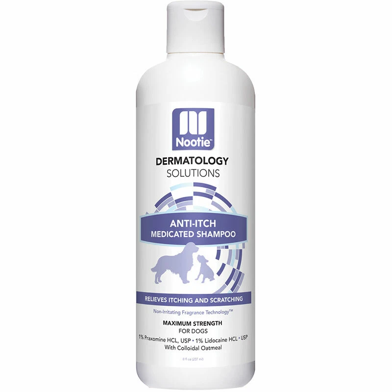Medicated dog shampoo for dry clearance skin