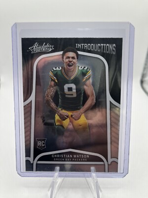 2022 Absolute Christian Watson Introductions Rookie RC #INT-14 Packers ...