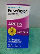 Bausch + Lomb PreserVision  Vitamin and Mineral Supplement-120 Softgels Ex-1/26