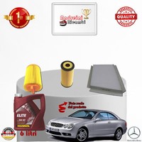 Inspektionskit Filter + ÖL Mercedes CLK 200 W209 120KW 163CV Von 2004-> 2006