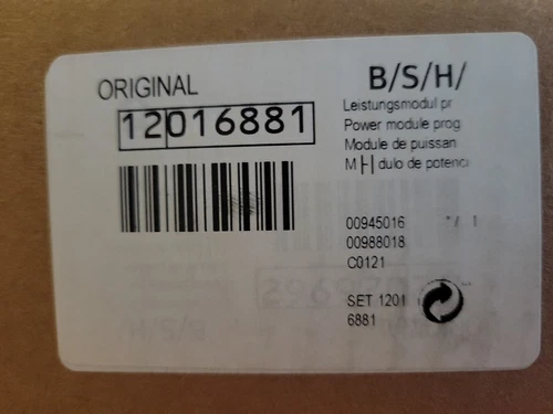 12016881 Bosch Dishwasher Power Module Programed OEM 12016881