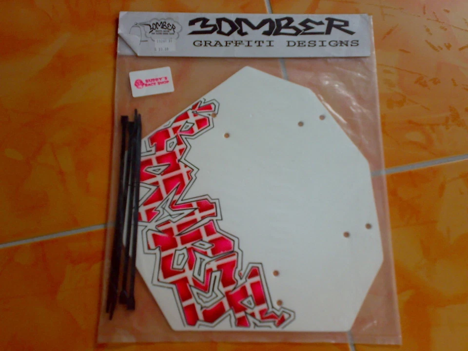 Bmx Numberplate Oldschool PLATE Bomber nr.2 BMX 20-24-26-29