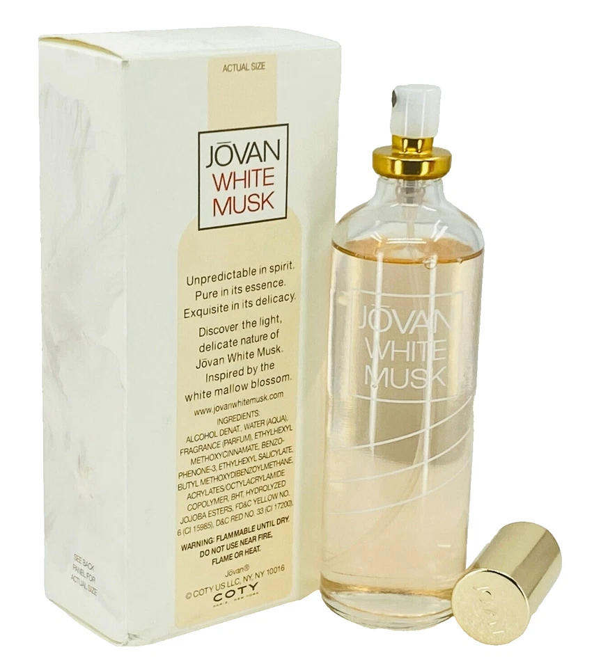 Coty Jovan White Musk 古龙水喷雾 3.25 盎司全新 * 查看说明 — 第 4/4 张图片