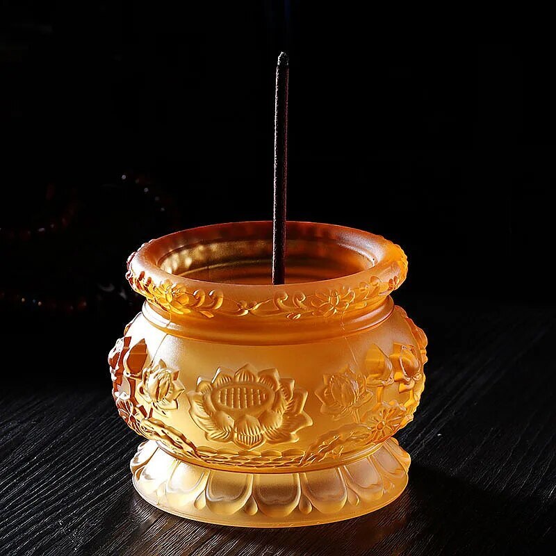 Resin Buddha 5 Stick Incense Burner Resin Buddha 5 Stick Incense Burner
