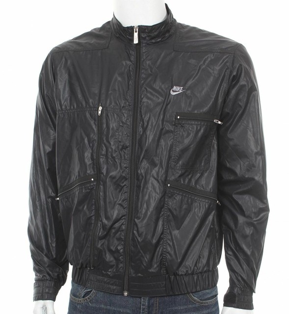 NIKE windbreaker jacket - size M - shiny nylon - wet look - glanz | eBay