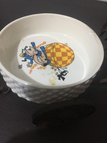 vintage 60s cartoon character dish on wire stand cartoon police - 第 2/14 張圖片