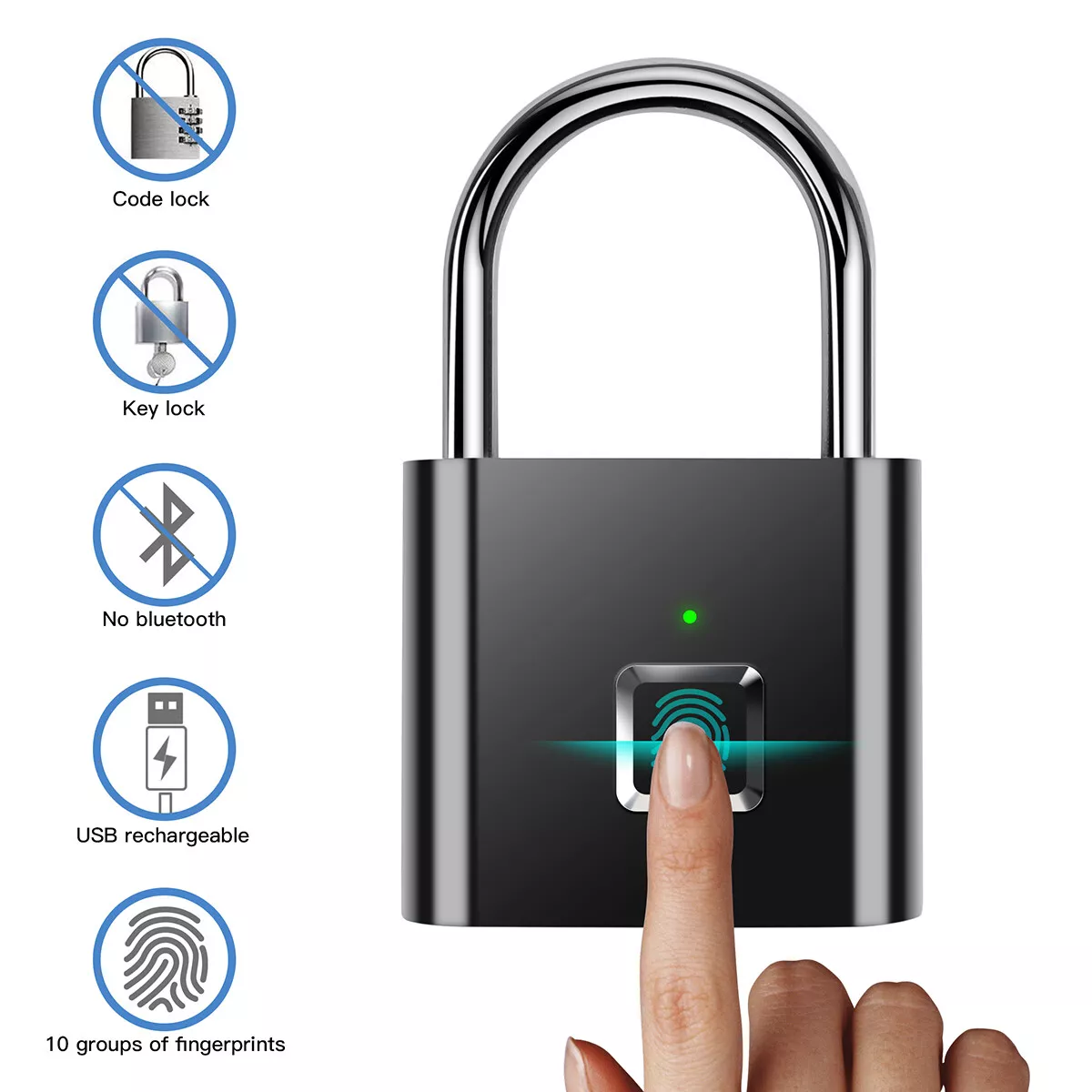 Wholesale keyless smart gym locker lock Fingerprint Electronic Deadbolt  Door 