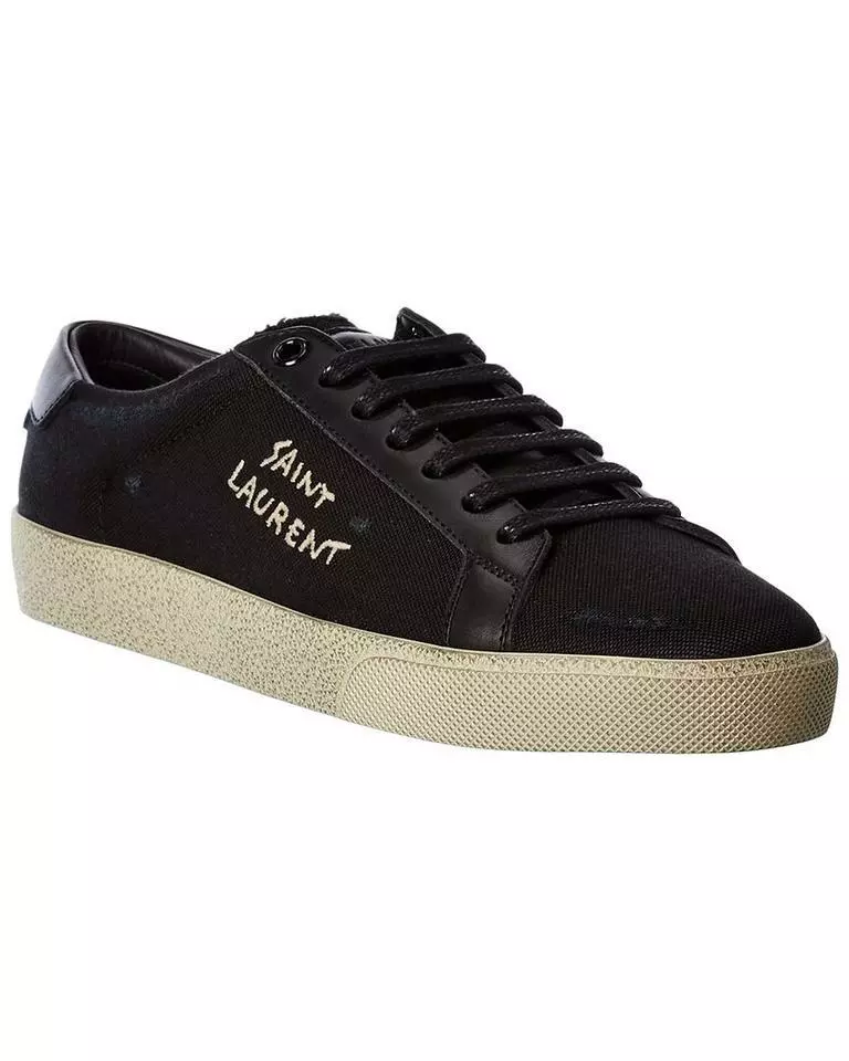 Saint laurent embroidered hot sale sneakers