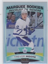 19/20 PLATINUM...TREVOR MOORE...MARQUEE ROOKIES...RAINBOW...# 160...MAPLE LEAFS