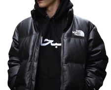 The Super Em North NF's Men’s Genuine Sheepskin Leather Puffer Jacket All Sizes