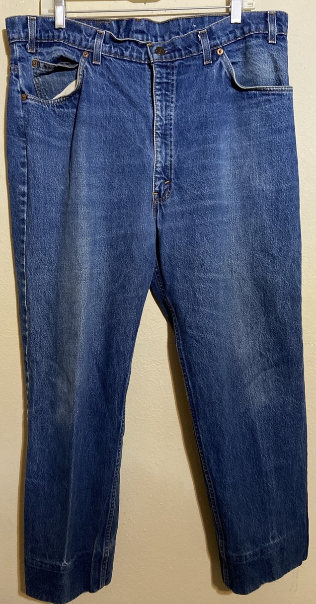hい Vintage Levi's Jeans Mens 40x32 Distressed 509 Orange Tab USA Made
