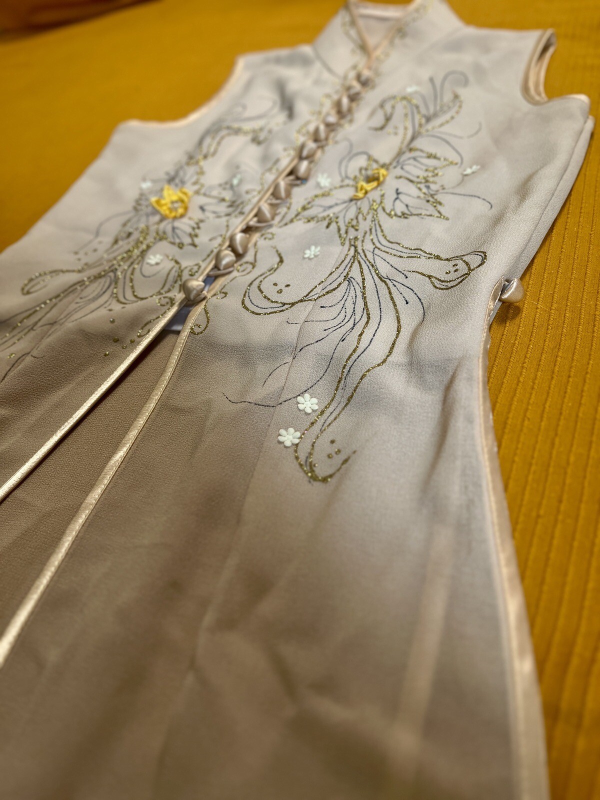 Handmade Front Slit Open Loop Button Long Kurta I… - image 16