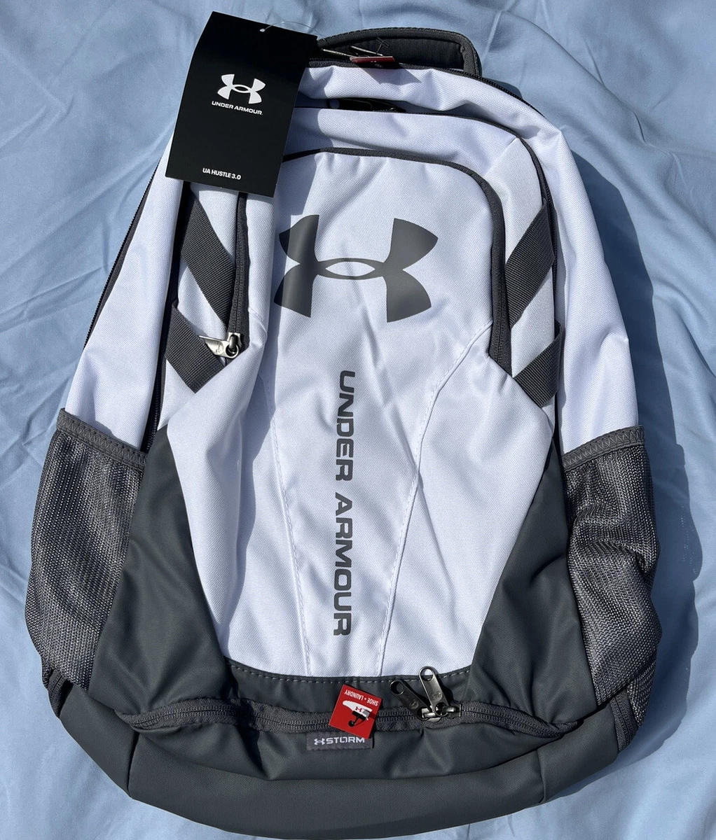  Under Armour Hustle Sport Backpack, (018) Black / / White, One  Size Fits All : Clothing, Shoes & Jewelry