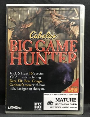 CABELA S BIG GAME HUNTER PC GAME 1998 VGC FAST FREE POST