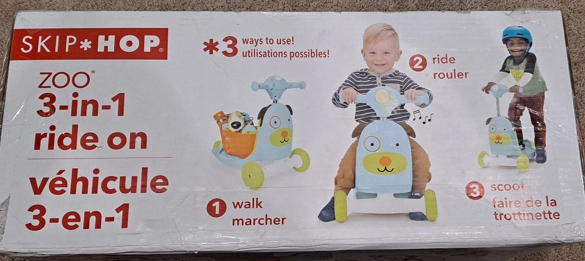 Skip Hop 3-in-1 Zoo Dog Scooter, Ride On Toy/ Walker Convertible | eBay