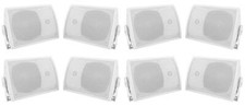 8 Rockville HP5S 5.25" Outdoor/Indoor Home Theater Patio Speakers Swivel Mounts