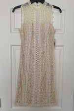 Womens KENSIE Lace Overlay Sleeveless Dress - Size 6 - NWT