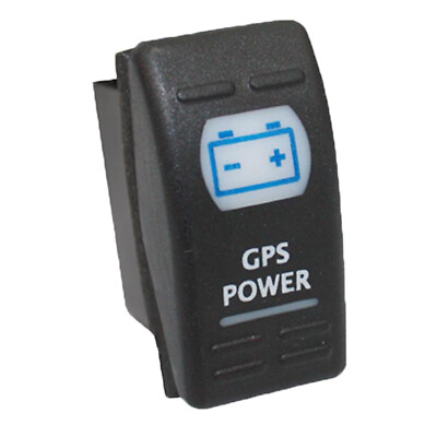 GPS POWER 266B Rocker Switch 12V 16A on-off universal blue 16 amp