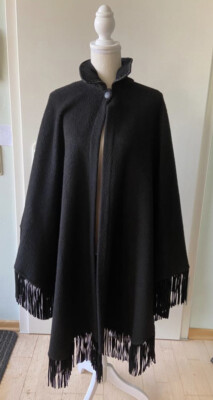  Poncho DAMEN one SIZE  schwarz Romans Diffusione 2000 Italy  
