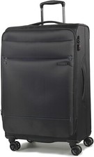 ROCK Deluxe Lite Soft Expandable Suitcase with 8 wheel  Large size TR-0161-BLK