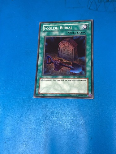 YUGIOH Super Rare Foolish Burial TU02-EN004 PLAYED