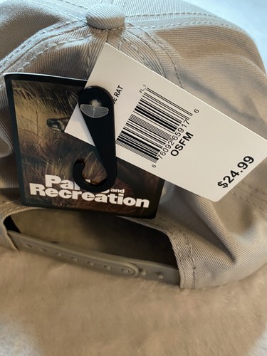 Parques y Recreación Ratón Rata Ajustable SnapBack Sombrero Gorra H3 Equipo Deportivo Ajuste Divertido - Imagen 8 de 10