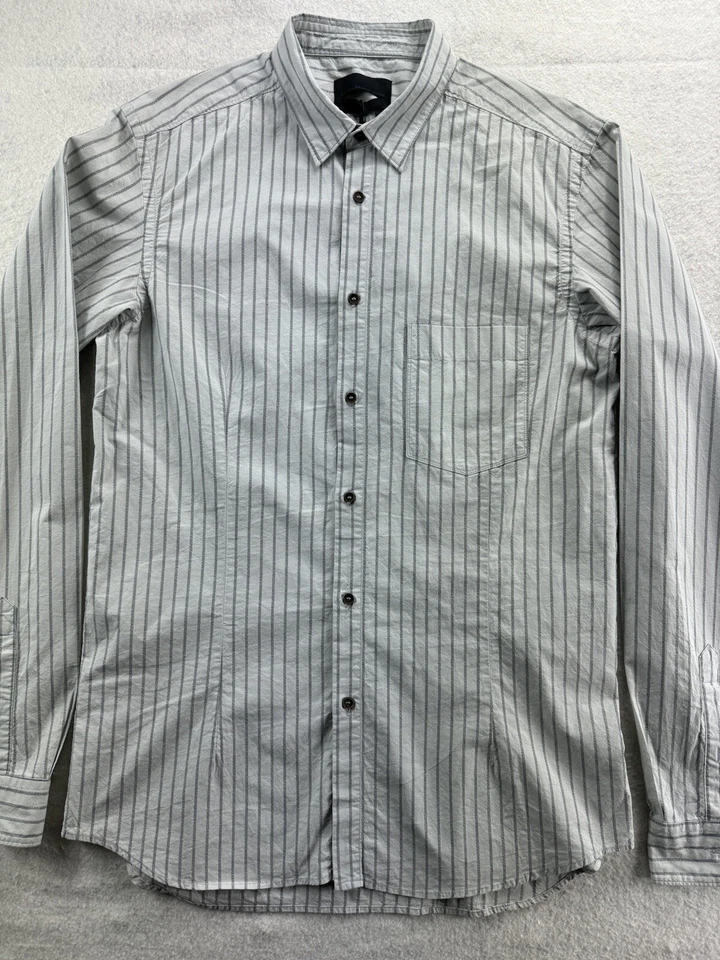 Diesel Black Gold Mens Dress Shirt Sz 48 Large Sastre Patch Long Sleeve Italian - Изображение 2 из 4