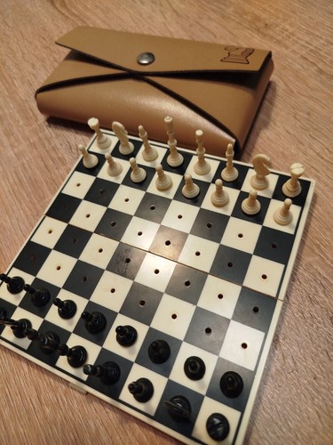 Vintage Travel Chess. Czechoslovakia. 1960-70. Full Set - 第 1/17 張圖片